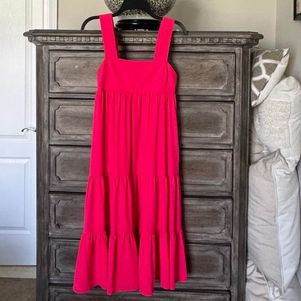 Amanda Uprichard Pink Midi Dress